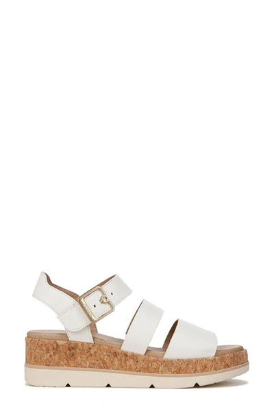 Dr. Scholl's Once Twice Platform Sandal In White