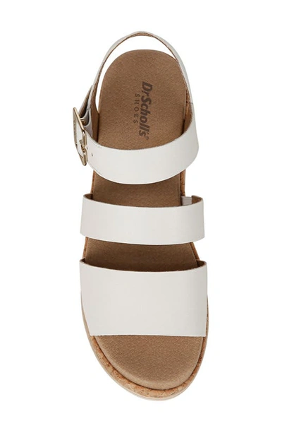 Shop Dr. Scholl's Once Twice Platform Sandal In White