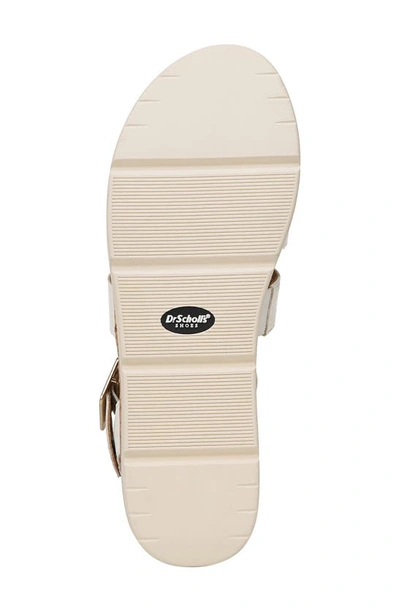 Shop Dr. Scholl's Once Twice Platform Sandal In White