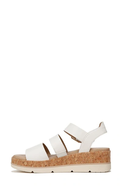 Dr. Scholl's Once Twice Platform Sandal In White