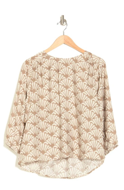 Shop Pleione Crinkle Dolman Sleeve Shirt In Taupe Seashell