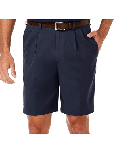 Shop Haggar Cool 18 Pro Mens Woven Pleated Dress Shorts In Blue