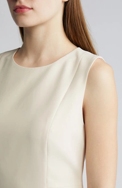 Shop Kobi Halperin Meridian Twill Sheath Dress In Canvas