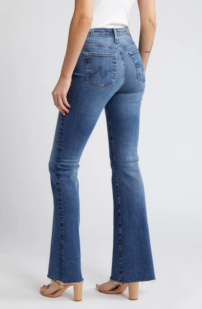 Shop Ag Farrah Raw Hem High Waist Bootcut Jeans In 13 Years Levity