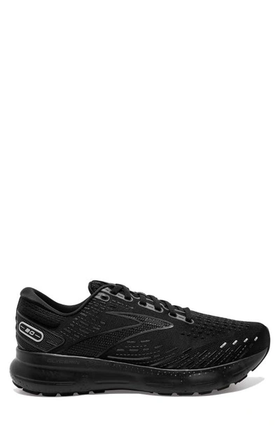 Brooks Glycerin 20 Running Shoe In Black/ Black/ Ebony