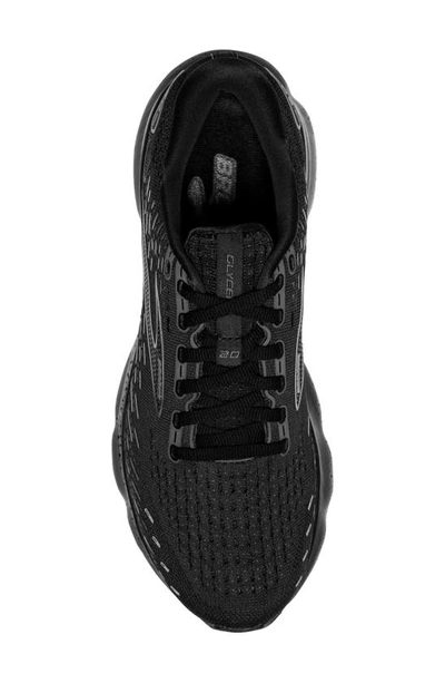 Brooks Glycerin 20 Running Shoe In Black/ Black/ Ebony