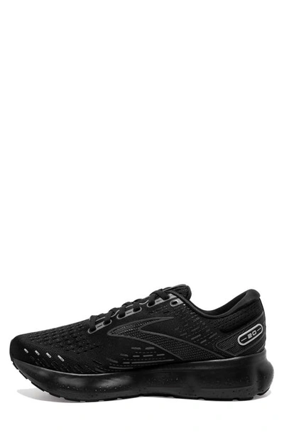 Brooks Glycerin 20 Running Shoe In Black/ Black/ Ebony