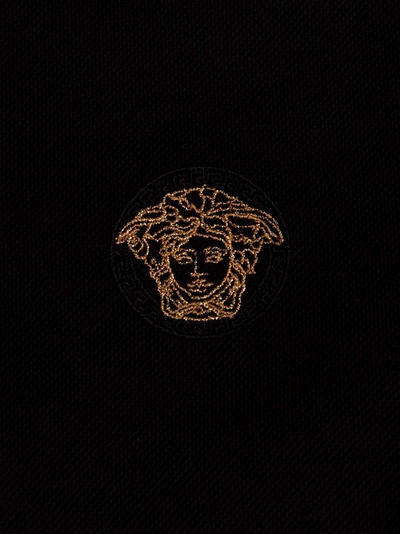 Shop Versace 'greca' Polo Shirt