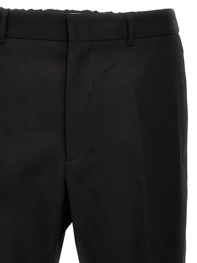 Shop Jil Sander Gabardine Wool Pants Black