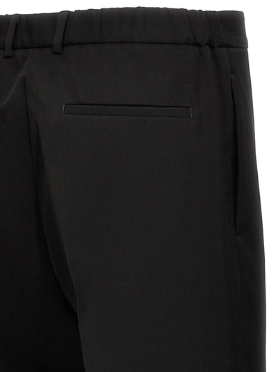 Shop Jil Sander Gabardine Wool Pants Black