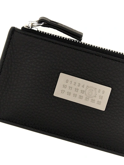 Shop Mm6 Maison Margiela Numeric Signature Wallets, Card Holders Black