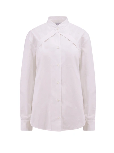 Shop Off-white Cotton Shirt With Straps And Metal Buckle