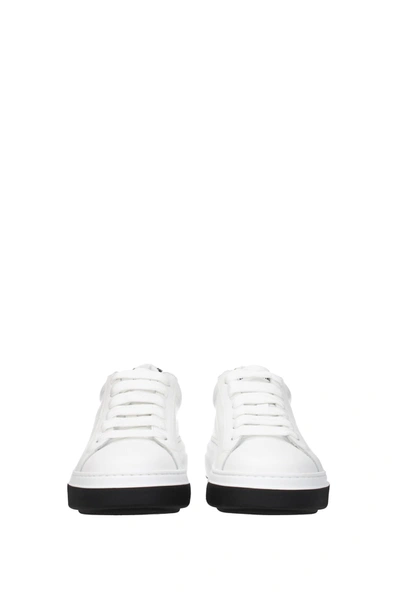 Shop Dsquared2 Sneakers Bumper Leather White Leopard