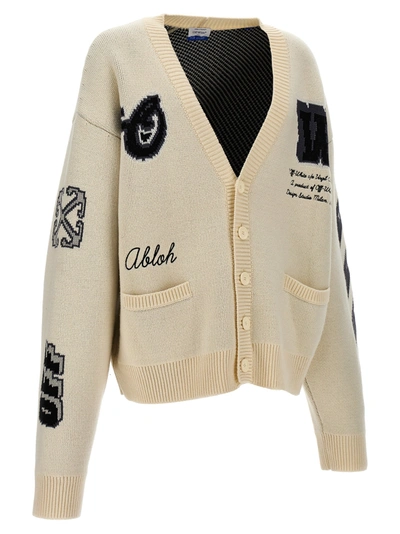 Shop Off-white Varsity Sweater, Cardigans Multicolor