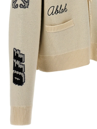 Shop Off-white Varsity Sweater, Cardigans Multicolor