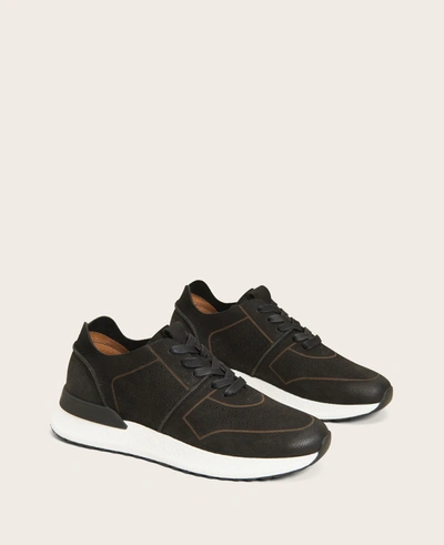 Gentle Souls Laurence Nubuck Jogger Sneaker In Black