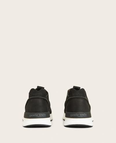 Gentle Souls Laurence Nubuck Jogger Sneaker In Black