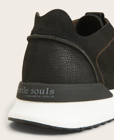 Gentle Souls Laurence Nubuck Jogger Sneaker In Black