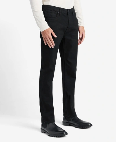 Shop Kenneth Cole Slim-fit Recycled Stretch Denim Jeans In Watts - Black