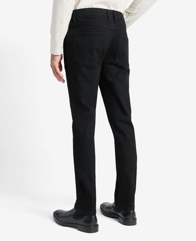 Kenneth Cole Slim-fit Recycled Stretch Denim Jeans In Watts - Black