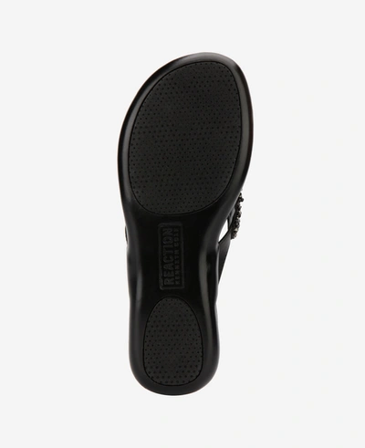 Shop Reaction Kenneth Cole Glam-athon Thong Sandal In Black