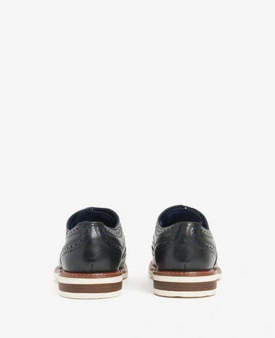 Shop Kenneth Cole Kieran Flex Lace Up Oxford Shoe In Black,cobalt