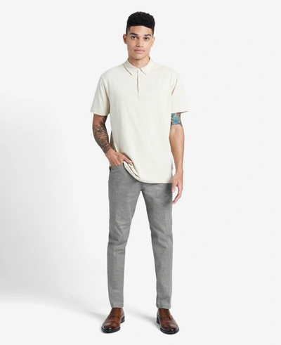 Kenneth Cole Stretch Slim Fit Flex Waistband Flat Front Chino Pant In String