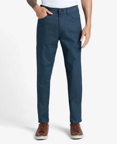Kenneth Cole Stretch Slim Fit Flex Waistband Flat Front Chino Pant In Indigo