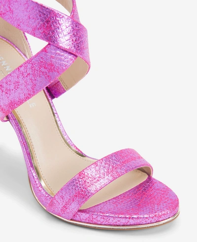 Kenneth Cole Brooke Cross Sandal Womens Suede Strappy Dress Sandals In Purple