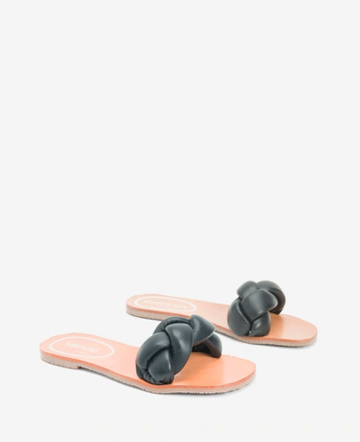 Shop Kenneth Cole Nellie Leather Braided Sandal In Black