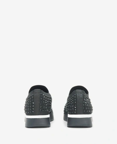 Reaction Kenneth Cole Cameron Jewel Jogger Slip-on Sneaker In Black