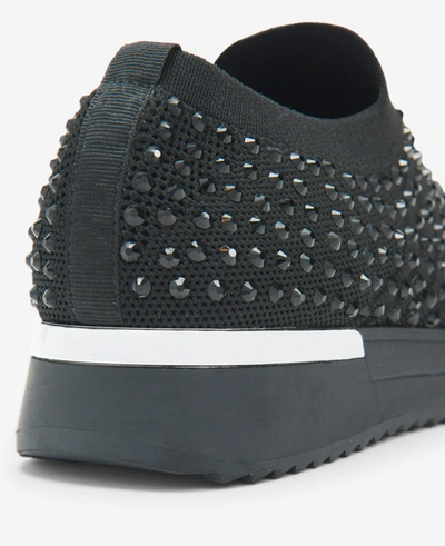 Reaction Kenneth Cole Cameron Jewel Jogger Slip-on Sneaker In Black