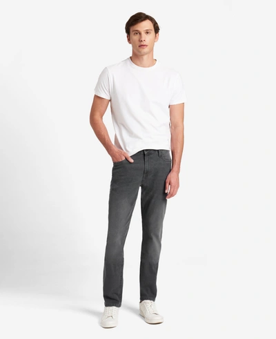 Shop Kenneth Cole Athletic-fit Recycled Stretch Denim Jeans In Laight - Grey