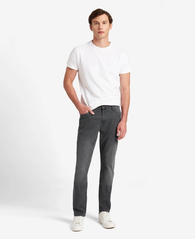 Kenneth Cole Athletic-fit Recycled Stretch Denim Jeans In Laight - Grey