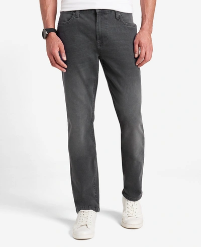 Kenneth Cole Athletic-fit Recycled Stretch Denim Jeans In Laight - Grey