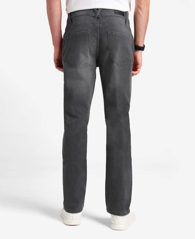 Kenneth Cole Athletic-fit Recycled Stretch Denim Jeans In Laight - Grey