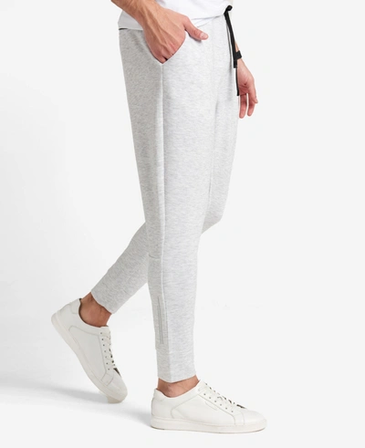 Kenneth Cole Fleece Terry Jogger In Lt Grey Heather