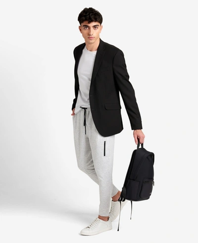 Kenneth Cole Fleece Terry Jogger In Lt Grey Heather