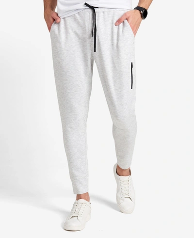 Kenneth Cole Fleece Terry Jogger In Lt Grey Heather