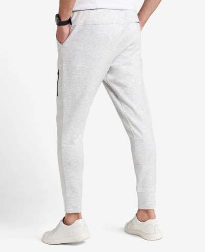 Kenneth Cole Fleece Terry Jogger In Lt Grey Heather