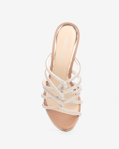 Kenneth Cole Brooke 95 Twisted Jeweled Heel In Silver