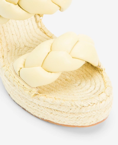 Shop Kenneth Cole Olivia Braided Wedge Espadrille Sandal In Yellow