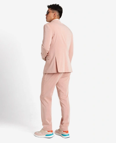 Shop Kenneth Cole Stretch Slim-fit Nested Suit In Coral