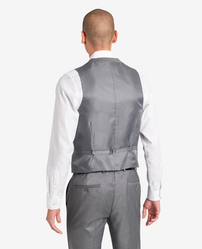 Kenneth Cole Ready Flex Slim-fit Suit Separate Vest In Light Grey