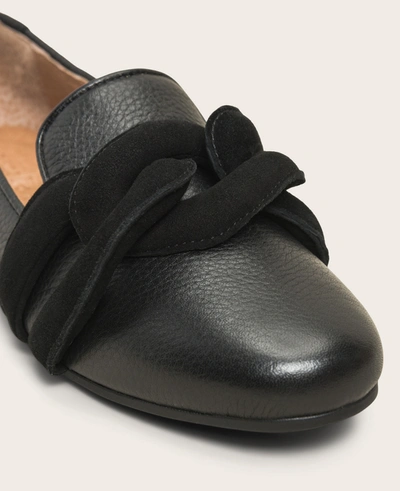 Shop Gentle Souls Eugene Leather Chain Detail Loafer Flat In Black