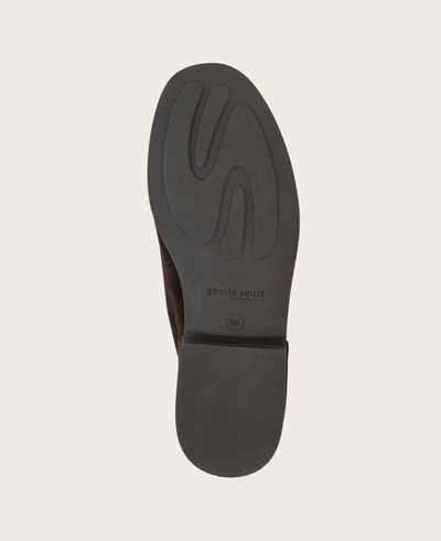 Gentle Souls Emma Suede Zip Bootie In Chocolate