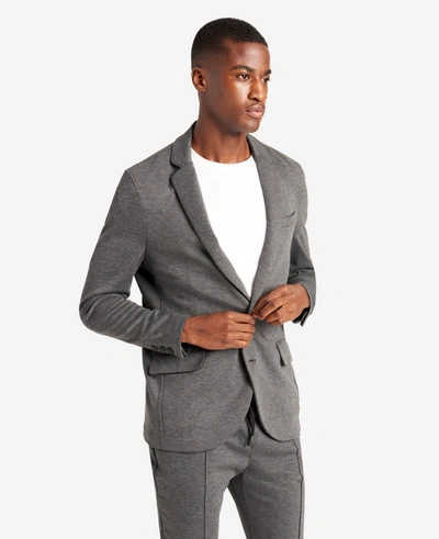 Shop Kenneth Cole Knit Tailored Jacket In Black