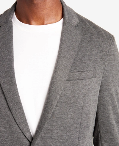 Shop Kenneth Cole Knit Tailored Jacket In Black