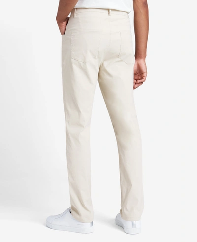 Kenneth Cole Water-resistant Flexible 5-pocket Pant In Off White