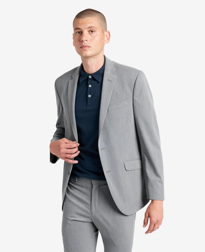 Kenneth Cole Slim-fit Stretch Suit Separate Jacket In Light Grey